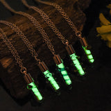 GLOWING LONG WISH BOTTLE PENDANT - 5 COLORS AVAILABLE