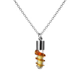 GLOWING LONG WISH BOTTLE PENDANT - 5 COLORS AVAILABLE