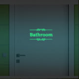 GLOWING BATHROOM DOOR STICKERS - 4 STYLES AVAILABLE