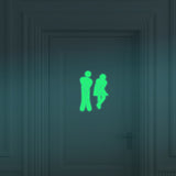 GLOWING BATHROOM DOOR STICKERS - 4 STYLES AVAILABLE