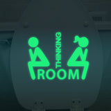 GLOWING FUNNY BATHROOM STICKER - 2 STYLES AVAILABLE