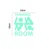 GLOWING FUNNY BATHROOM STICKER - 2 STYLES AVAILABLE