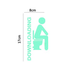 GLOWING FUNNY BATHROOM STICKER - 2 STYLES AVAILABLE