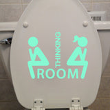 GLOWING FUNNY BATHROOM STICKER - 2 STYLES AVAILABLE