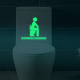 GLOWING FUNNY BATHROOM STICKER - 2 STYLES AVAILABLE