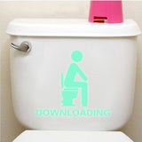 GLOWING FUNNY BATHROOM STICKER - 2 STYLES AVAILABLE