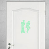 GLOWING BATHROOM DOOR STICKERS - 4 STYLES AVAILABLE