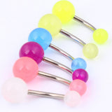 GLOWING BELLY PIERCING - WE HAVE THEM IN 6 CUTE COLORS